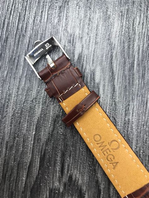 omega leather watch strap 18mm|genuine Omega Watch strap 18mm.